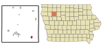 Buena Vista County Iowa Incorporated and Unincorporated areas Newell Highlighted